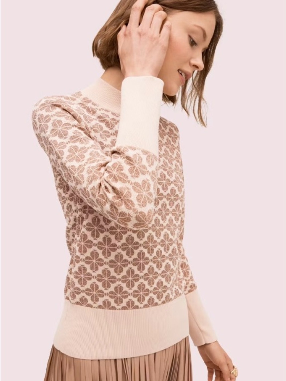 Kate Spade Spade Floral Sweater Sz Small
